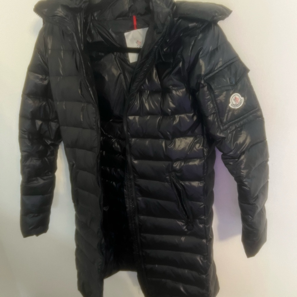 Moncler moka coat black size 1 / small worn once